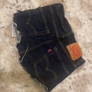 Levi’s cut off high waisted shorts